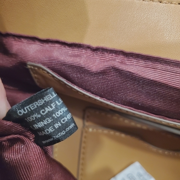 NEW BcbgMaxAzria Cindy Shoulder Bag Brown Calf Leather - Picture 4 of 7